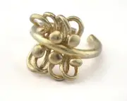Adjustable Ring Raw brass (18mm 7.5US inner size - Adjustable ) 2749