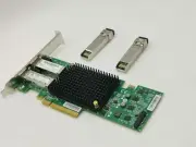 HP NC552SFP DUAL PORT 10GbE SERVER ADAPTER OCE11102-HP 615406-001 W/SFP