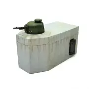 Drums and Crates 1/72 German Tobruk Bunker with French FT-17 Tank Turret