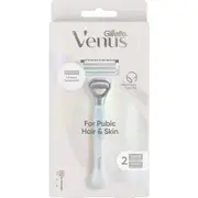 Gillette Venus For Pubic Hair & Skin Razor With 2 Razor Blades each