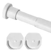 Closet Rod - 30-50 Inches, No Drilling Closet Rod Extender Hanging - White Ad...