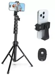 64” Tripod for Cell Phone & Camera, Phone Tripod with Remote and Phone 64 in
