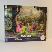 Disney Princess Sleeping Beauty Thomas Kinkade Ceaco 1500 Piece Jigsaw Puzzle