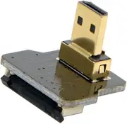 CYFPVHDMI Micro HDMI Type D Male Up Angled 90 Degree for FPV HDTV Multicopter Aerial Photography
