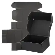 7x5x3 Cardboard Shipping Boxes for Small Business, 25Pcs Mailing Boxes, Black