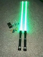 UltraSabers Lightsaber With New Obsidian V4 LiteSound Qui-Gon Jinn Green