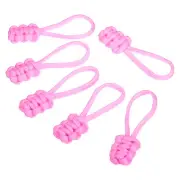 15pcs Zipper Pulls Replacement Extension Cord Handle Fix Pull Tab Pink