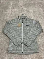 New Patagonia Nano Puff Jacket Sleet Green Full Zip Insulated Primaloft Mens