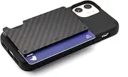 [Generic] Compatible with SP Connect phone case, Credit Card Wallet, RFID, holds 10 cards (Carbon Fibre)