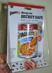 Novelty Gift Spaghettio's Spaghettios Decoy Can Secret Safe Trap Door Bottom Can