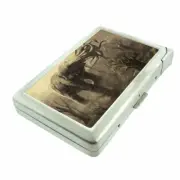 Elephant Art D38 Cigarette Case with Built in Lighter Metal Wallet