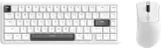 ATTACK SHARK X65 HE Wired Rapid Trigger Magnetic Switch 65% Mechanical Gaming Keyboard and R1 Mouse Combo,8KHZ Polling Rate,2.4Ghz Wireless/USB C/BT Lightweight Mice,18K DPI for Esport Gamer(White)