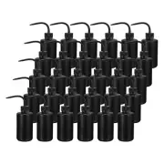 30 Pcs Wash Bottle 250ml 8oz Plastic Squeeze Lash Water Bottle Black