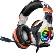 Gaming Headset for PS4 PS5 3D Surround Sound with Noise Cancelling Microphone Headset for Laptop Xbox One Switch Mac