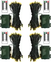 ZAIYW Battery Operated String Lights 4 Pack 16.5Ft 50LED String Lights with Remo