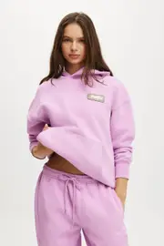 [Body] Body - Plush Premium Graphic Hoodie - Violet tulle/bwc interlaced S VIOLET TULLE/BWC INTERLACED