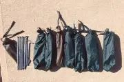 Coleman 10" Steel Nail Stakes 32pc & 7" Metal Alloy 32pc for Tent Peg Canopy