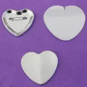 Heart Shape Pin Back Button Parts Badge Maker Crafting Tools