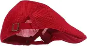[SAFIGLE] Reusable Chef Hat Polyester Kitchen Headwear Mesh Ventilation Suitable for Staff Dark Red