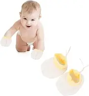 [VALICLUD] 3 Pack Anti-scratch Baby Mittens Mesh Gloves for Infants Soft Cotton Ice Wire Gloves Hands Protectors
