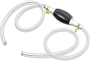Siphon Pump, High Anti-Backflow Leakproof Manual Transfer Pump for Gasoline, Fuel, Oil, and Water with 118" Pipe and 2 Clamps for Automobile, Efficient and Reliable, Fuel Transfer