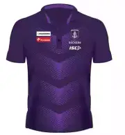 Fremantle Dockers AFL Mens Purple Sub Polo Shirt BNWT