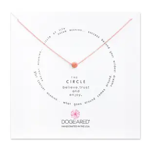 Dogeared 玫瑰金豆豆項鍊 富足圓滿 Circle Necklace 附原廠盒