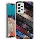 For Samsung Galaxy A23 5g A52 A53 TPU Case Cover+Glass(Space Collage)