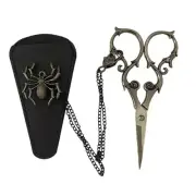 Stainless Steel Sewing Scissor with Sleeve Vintage Style Durable Sharp Blade