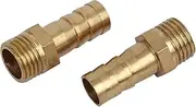 uxcell 1/4BSP Male Thread 10mm Hose Barb Tubing Fitting Coupler Connector Adapter 2pcs
