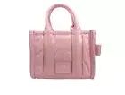Marc Jacobs The Shiny Crinkle Micro Tote Bubblegum Leather Crossbody
