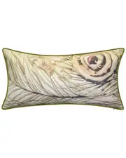 Edie Home Watercolor Feather Decorative Pillow