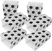 TOBBOMEY Football Box Movie Night Popcorn Containers Versatile Snack Box Party Popcorn Cups School Party Treat Holder