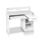 Office Computer Desk With Storage - White