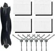 Replacement Accessories Kit Compatible with eufy Clean L50, L50 SES, L60, L60 SES, L60 Hybrid Robot Vacuum Parts with 1 Roller Brush 4 Hepa Filter 4 Sponge 6 Side Brush