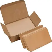 Tofficu 300pcs Kraft Blank Cards Index Note Cards Learning Cards Memo Card