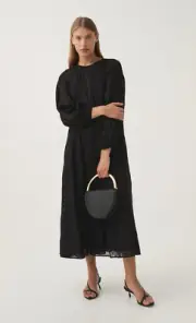 AJE Soleil Blouson Lace Midi Dress BNWT RRP$695