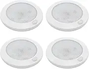 Dream Lighting 12v LED Campervan Lights Dimmable Caravan Lights Interior Warm White 3000K 3INCH Round Light IP44 2.4W 150LM Ultra Flat Motorhome Lighting Set of 4