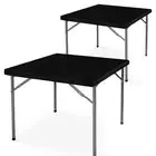 2 Packs Vinyl Card Tablecloth with Flannel Backing 34x34 inch - Waterproof Pl...
