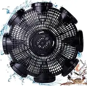 Fish Trap with 8 Holes, Breathable Plastic Crawdad Crawfish Trap, Detachable Minnow Traps with Fixing Buckle, Portable Fishing Net for Loach, EEL, River Shrimp, Crab Fish