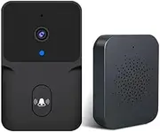 Smart WiFi Video Doorbell Wireless HD Camera PIR Motion Detection IR Alarm Security Smart Home Door Bell Intercom(Black)
