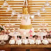 Cotton Fabric Bunting Garland Birthday Decorations Outdoor