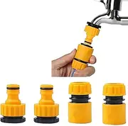 3/4 Inch Hose Pipe Adaptor, Garden Water Hose Nozzle Connector, BSP Threaded Quick Connect Fittings for Car Washg