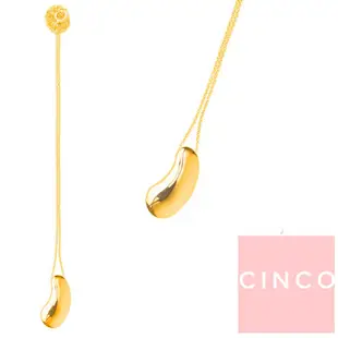 CINCO 葡萄牙精品 Monique necklace 925純銀鑲24K金豆豆項鍊