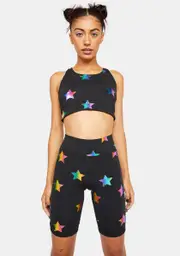 [Terez] Rainbow Star Uplift Sports Bra