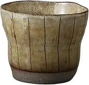 Ale-net (Ale-net) 3.5 x 3.1 inches (9 x 8 cm), Approx. 9.6 fl oz (270 cc), Orange Tokusa Shochu (Medium), Pottery, Dishwasher Safe, Microwave Safe, Mino Ware, Made in Japan