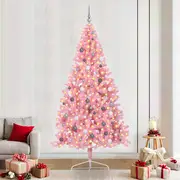 Fake Half Christmas Tree Pink 240 cm PVC