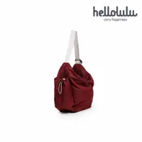 在飛比找momo購物網優惠-【hellolulu】環保系列REESE兩用斜背包-紅梨(H