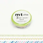 Masking Tape MT Slim 3 MM Set Of 3 Pastel