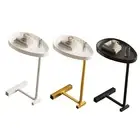 C Shaped Side Table Small Egg Oval Shaped Sofa End Coffee Table That Slide AU